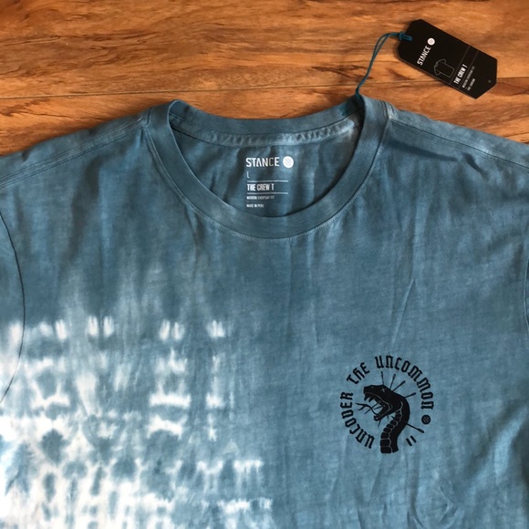 NWT Stance Uncover the Uncommon Tie-Dye T-Shirt L - Picture 1 of 8
